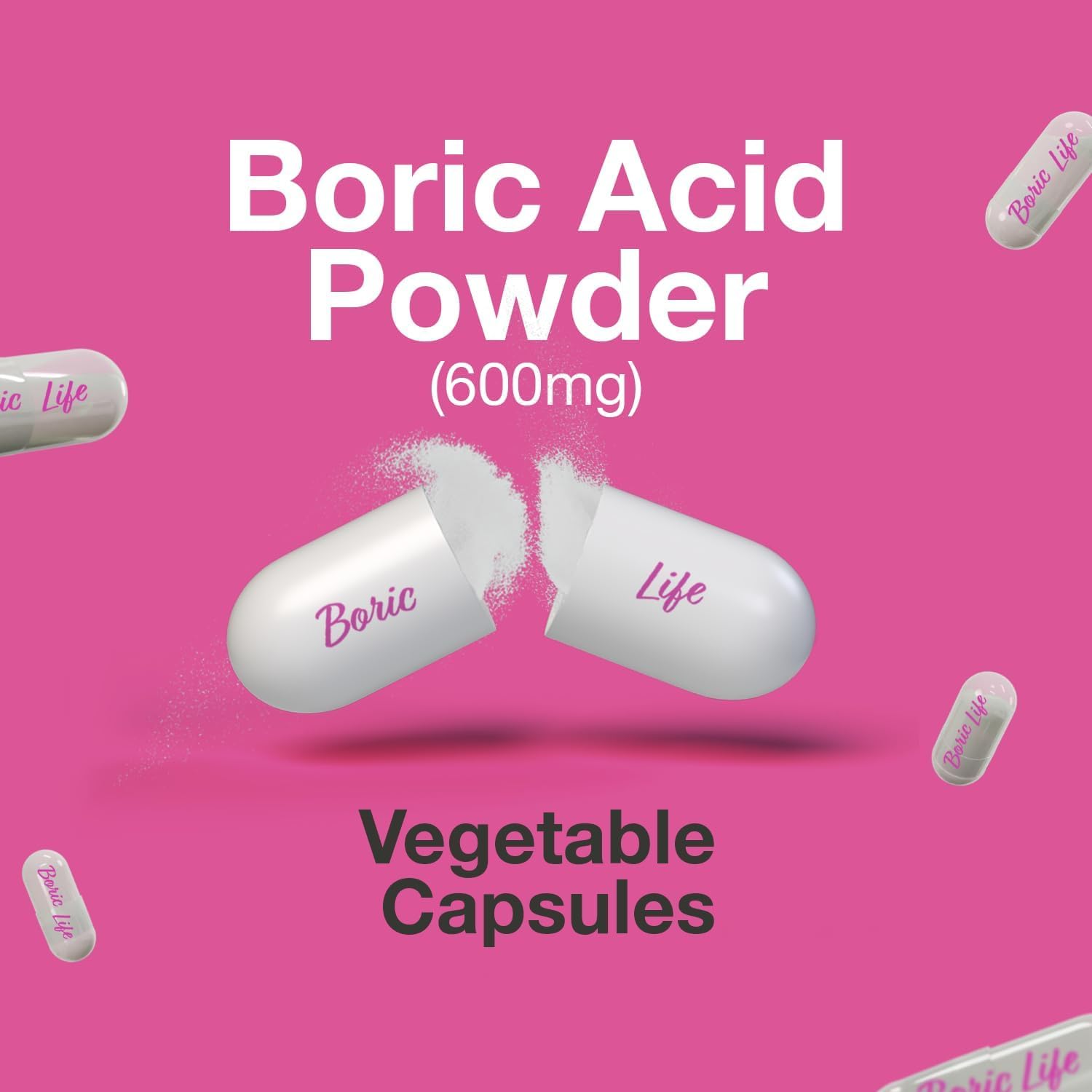 (NutraBlast®)Boric Acid 600 mg Suppository Applicators, Boric Acid & Feminine pH Test ผลิตภัณฑ์สำหรับช่องคลอด อุปกรณ์สอด
