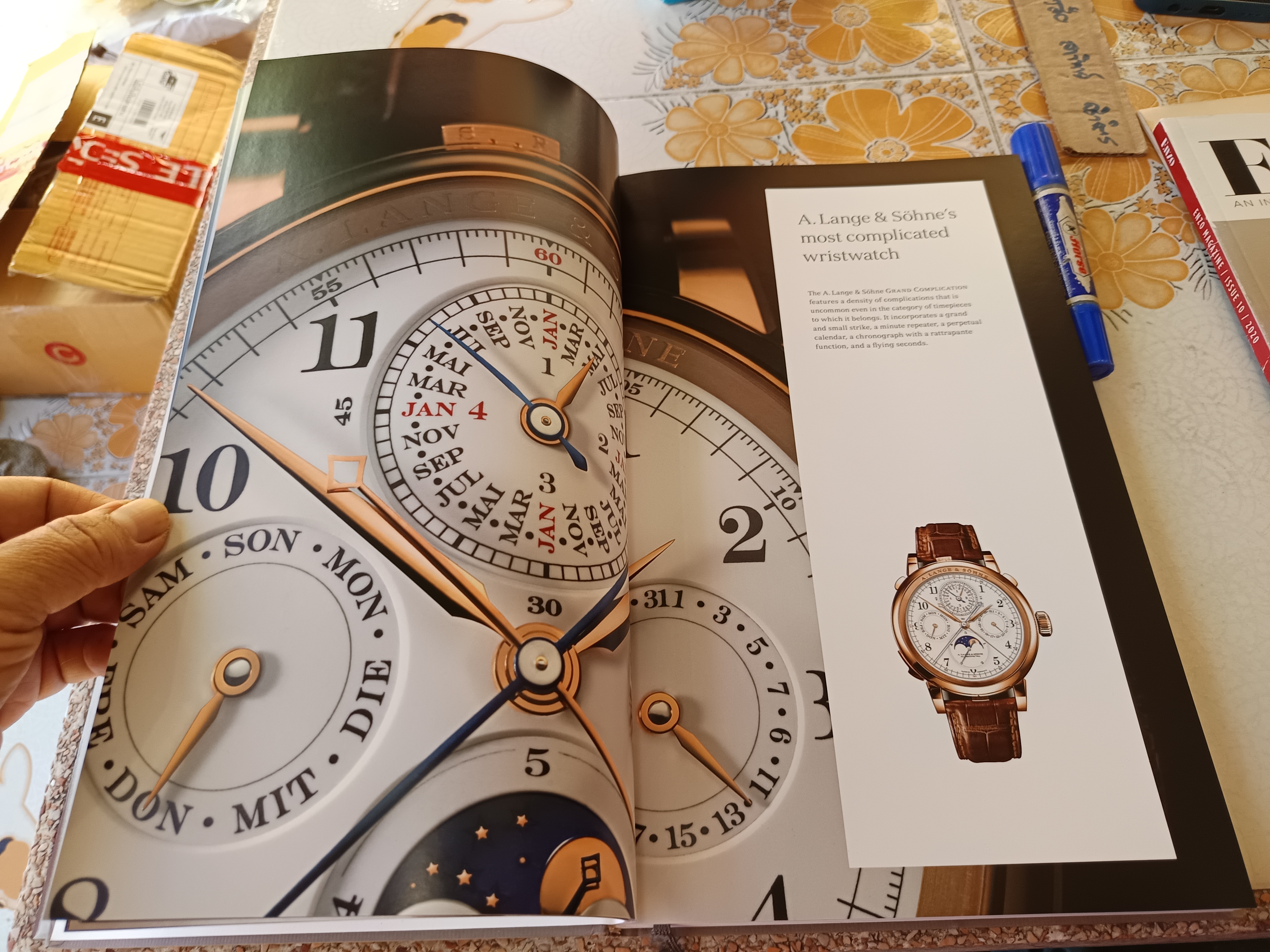 A Lange & Söhne Glashutte Edition 2014 แคตตาล็อกนาฬิกา Collectors HC Rare