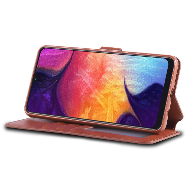 CaseSamsung Galaxy A70 #เคสฝาพับหนัง PU มีช่องใส่บัตร AZNS Wallet Leather Stand Phone Cover