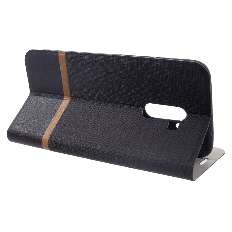 เคส Xiaomi Pocophone F1 #เคสฝาพับหนัง PU ออกแบบสี Contrast ปกเสริมด้วยแผ่นเหล็กคุณภาพดี