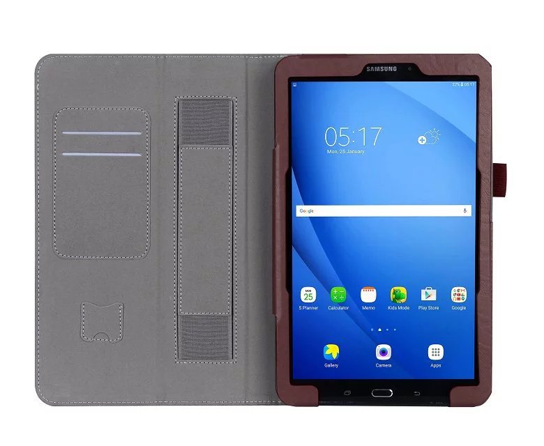 Case Samsung Galaxy Tab A 10.1 2016 #เคสฝาพับหนัง PU คุณภาพดีมีที่สวมนิ้ว ราคาเบาๆสบายกระเป๋า