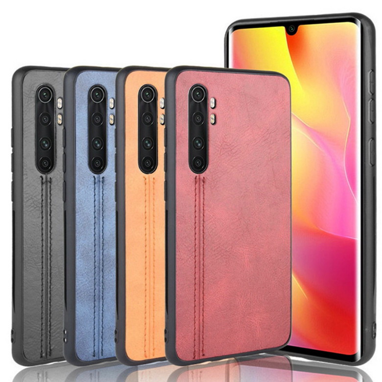 เคส Xiaomi Mi Note 10 Lite #เคสฝาหลังเคลือบหนัง Soft PU Leather texture Design ,Luxury AND Fashion
