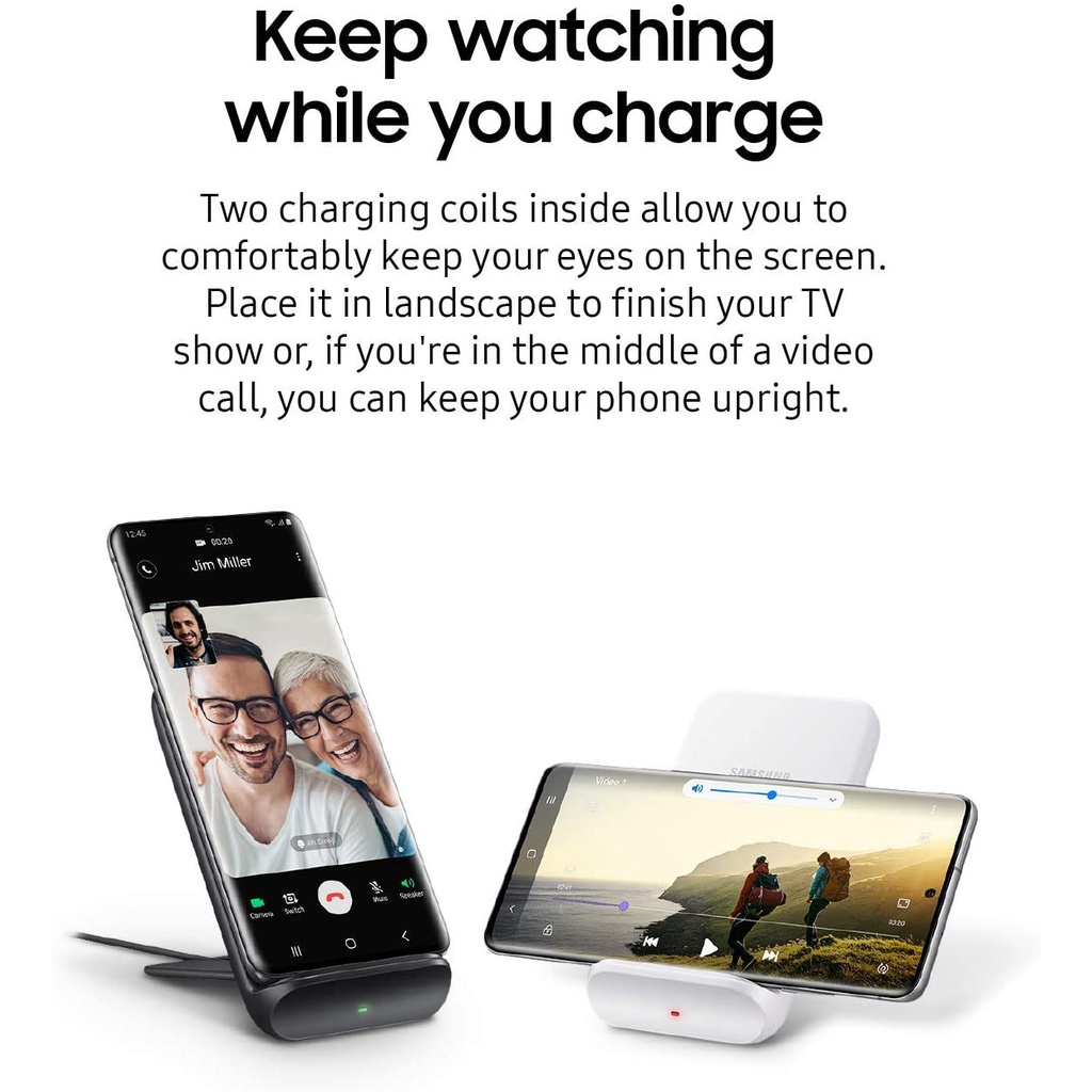 Samsung® Wireless Charger Convertible 9W Qi-Certified, Black EP-N3300 แท่นชาร์จไร้สาย ชาร์จเร็วสูงสุด 9W