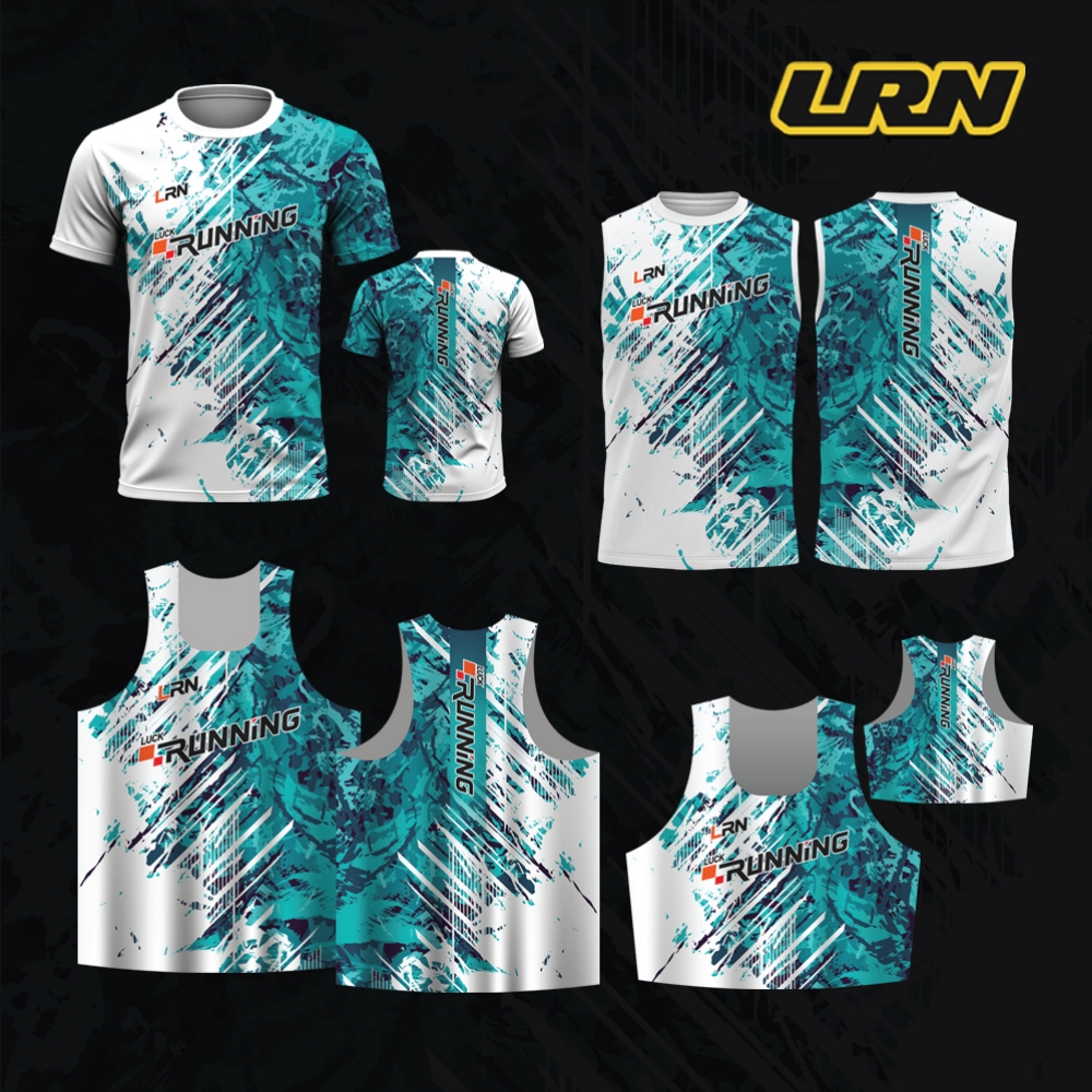 เสื้อวิ่งพิมพ์ลาย LRN เนื้อผ้า Super Air Flow (SF04)
