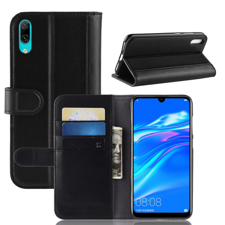 Case Huawei Y7 Pro (2019) #เคสฝาพับสไตล์กระเป๋าสตางค์รูปแบบหนังแยกมีช่องเสียบบัตรคุณภาพดี Split Leather Mobile Phone Case