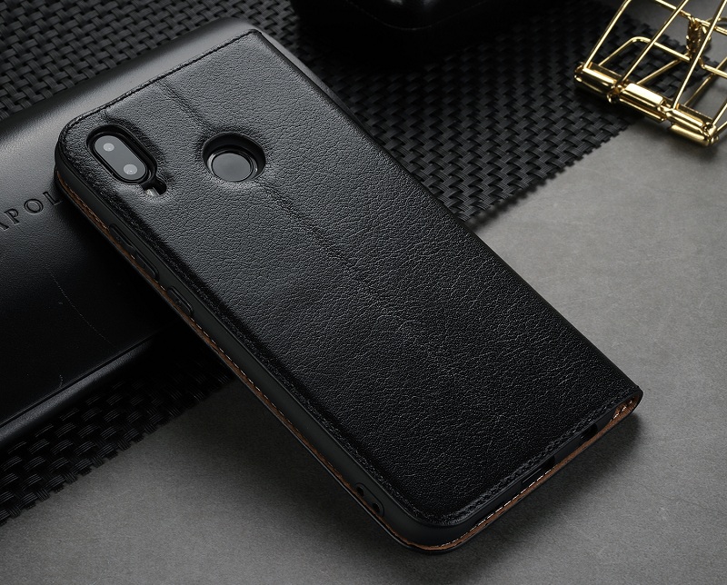 เคส Huawei P20 Lite (Nova 3e) #เคสฝาพับ แบบ Dual View Windows Cowhide คุณภาพดี