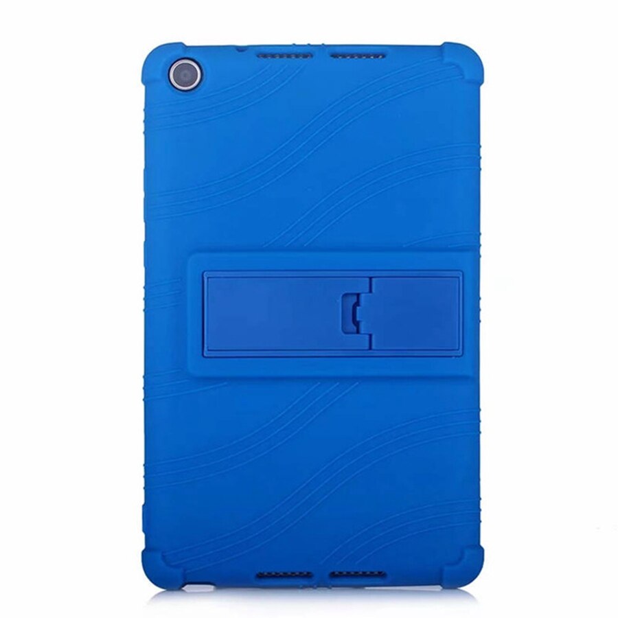 เคส Huawei MediaPad M5 lite 8 #เคสฝาหลังซิลิโคนนิ่มมีขาตั้ง Soft Silicone Case Back Cover with Stand