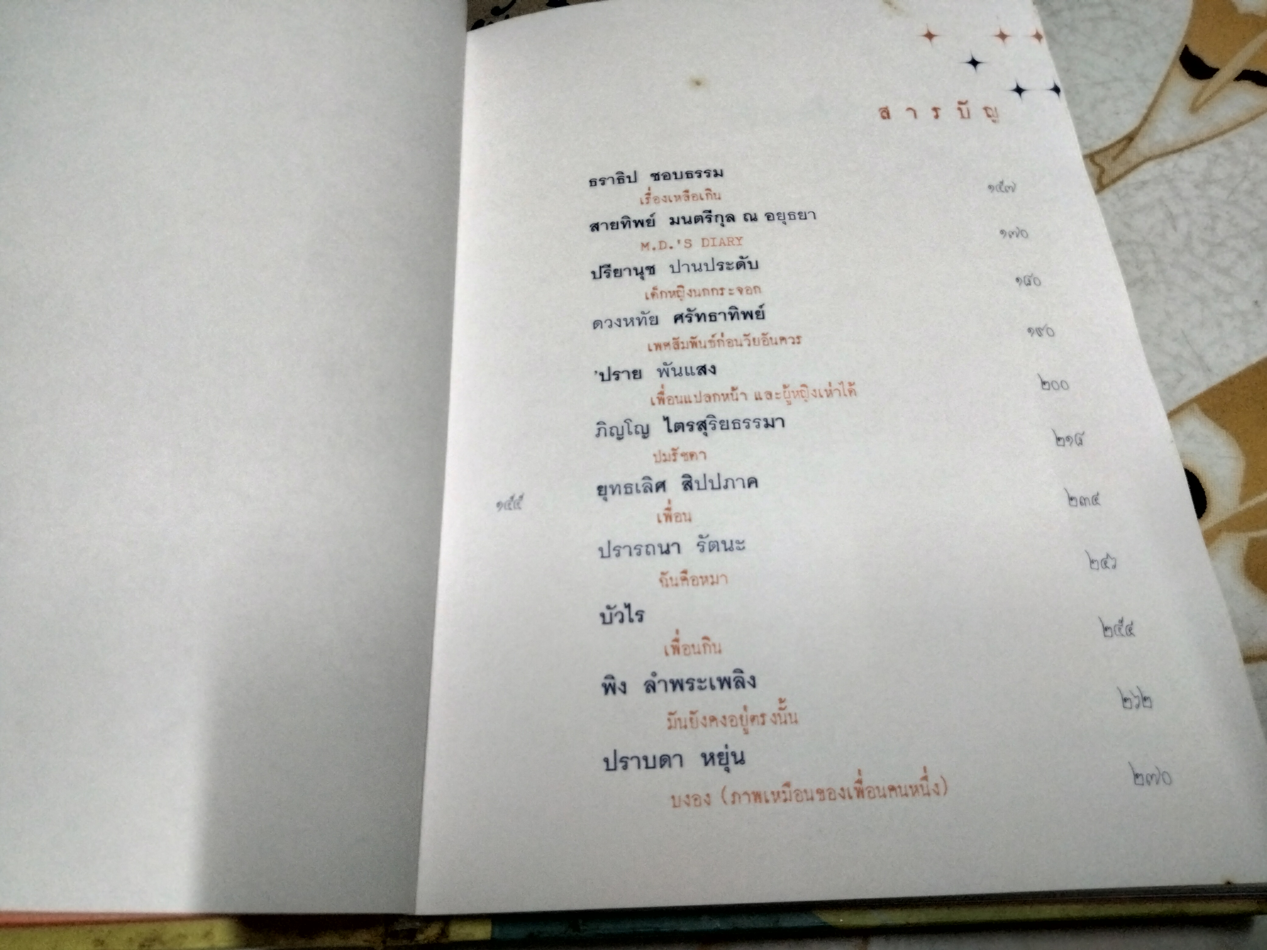 หนังสือ ถวิลหา Nostalgia 22 นักเขียน 22 เรื่องราว ถวิลทุกขวบค่ำเช้า หยุดได้ฉันใด พิมพ์ครั้งแรก 2544 **สินค้าหมด**