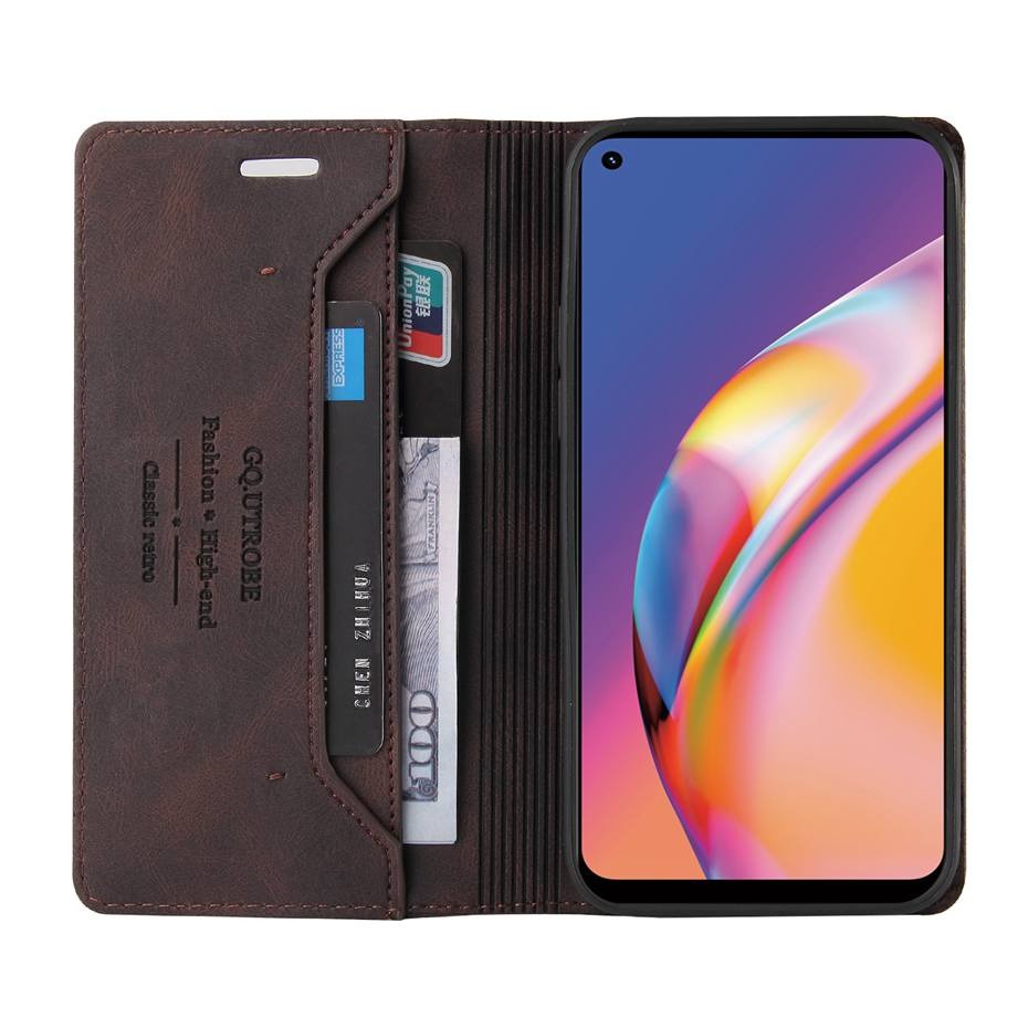 เคส Oppo A94 #เคสฝาพับหนัง PU สไตล์กระเป๋าสตางค์พร้อมช่องใส่การ์ด Luxury Flip Stand Card Phone Leather Wallet Cover Casing