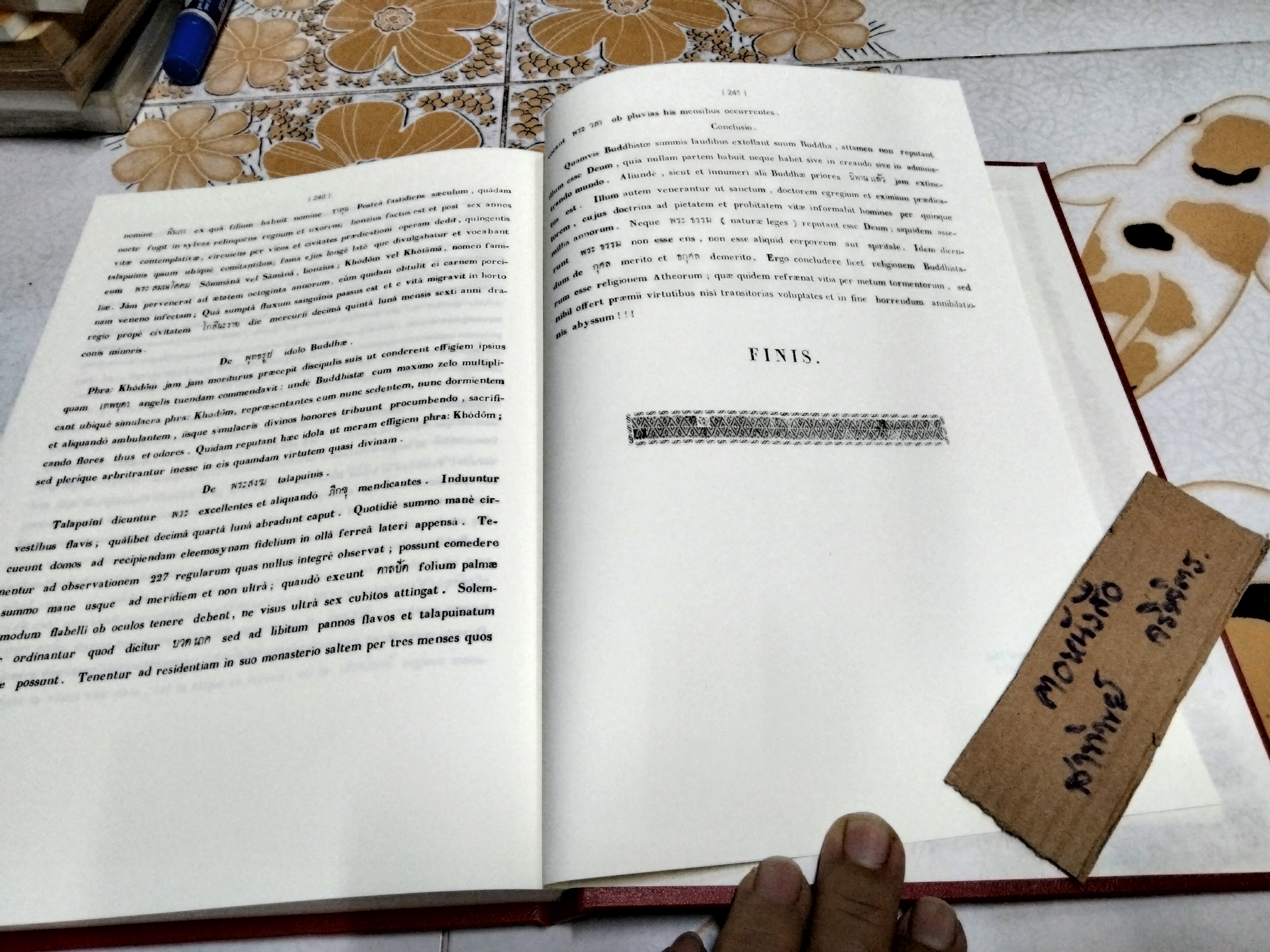 GRAMMATICA LINGUAE THAI ตำราไวยากรณ์ไทย โดย PALLEGOIX (สังฆราชปัลเลอร์กัวซ์)