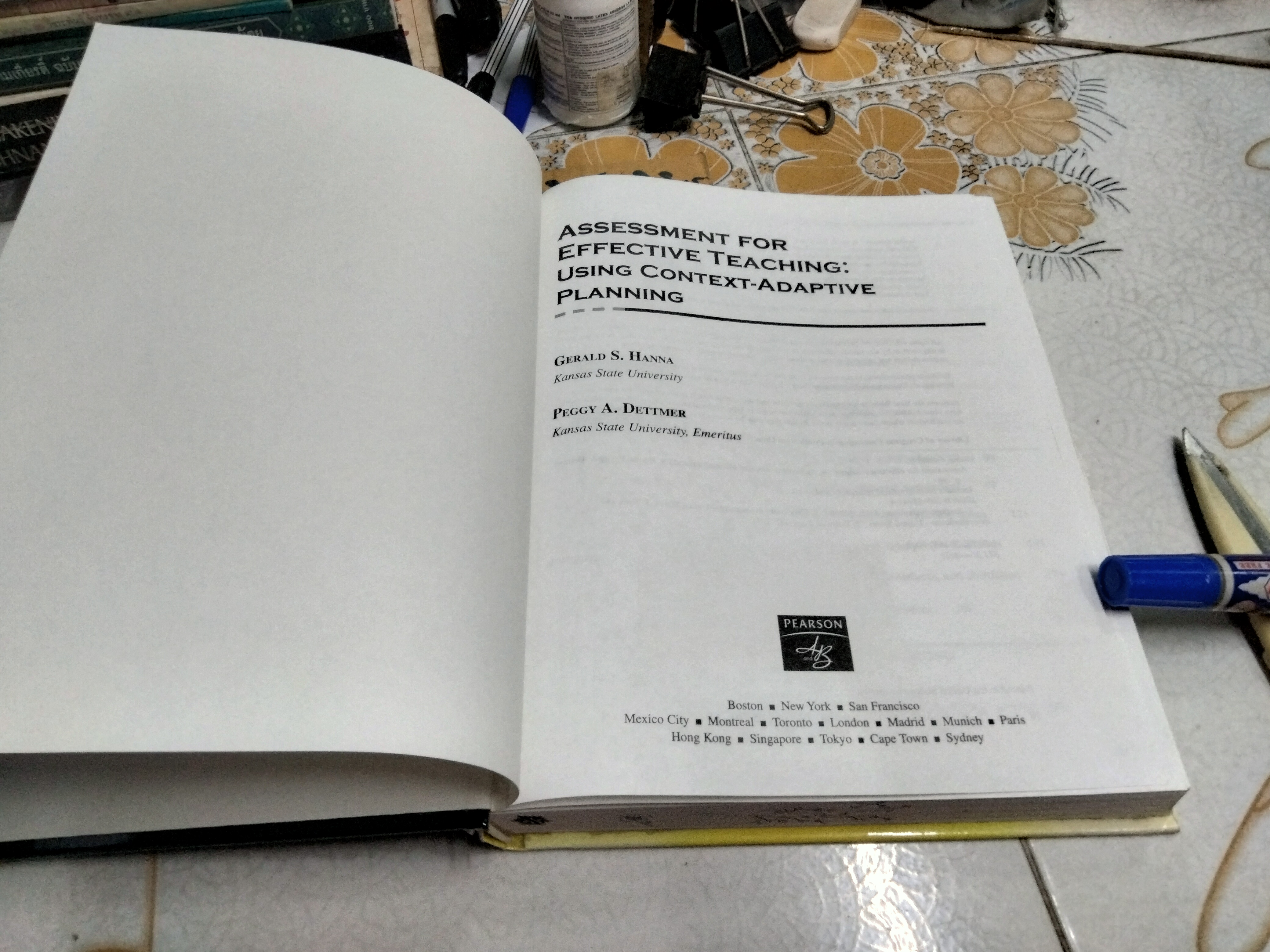 Assessment for Effective Teaching: Using Context-Adaptive Planning - Hanna, Gerald S., Dettmer, Peggy Pearson Education, 2004