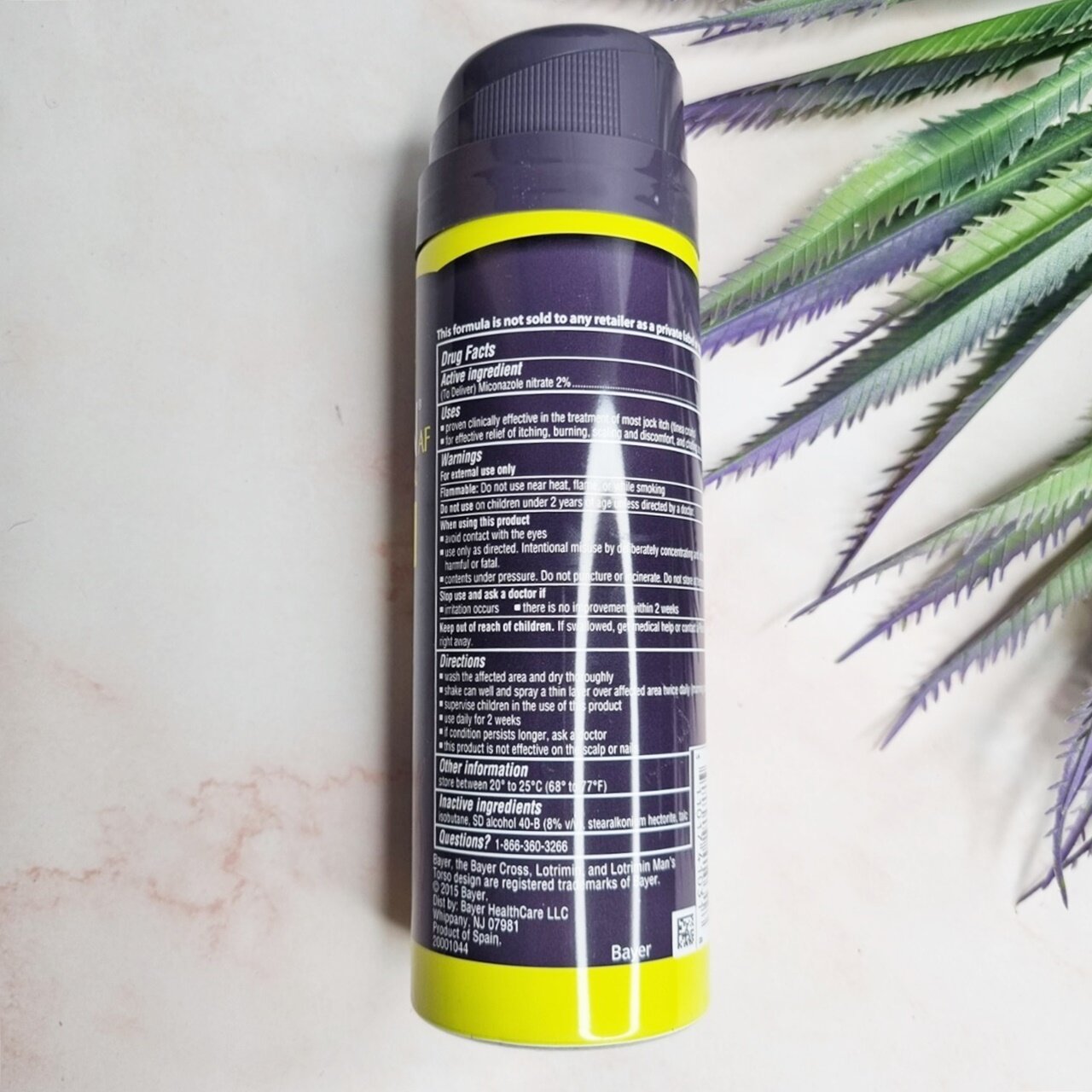 แป้งลดคันจ๊อค คันขาหนีบ ต้นขา แบบสเปรย์ Powder Spray Antifungal Relieves Jock Itch 133g [(Lotrimin®)