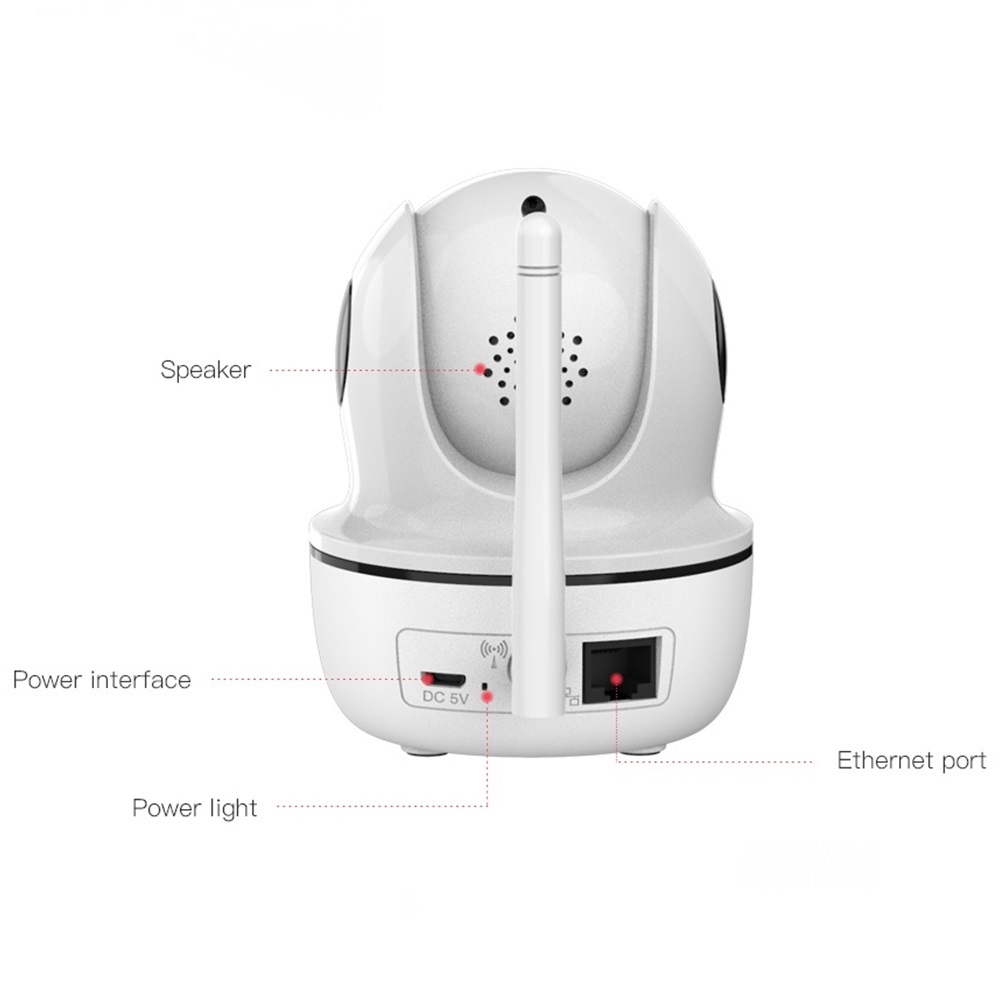 Vstarcam Vstarcam กล้องวงจรปิดกล้องใช้ภายใน รุ่นCS26Q ความละเอียด4ล้านพิกเซล มีไวไฟในตัว รองรับไวไฟ2.4G/5G ขาว