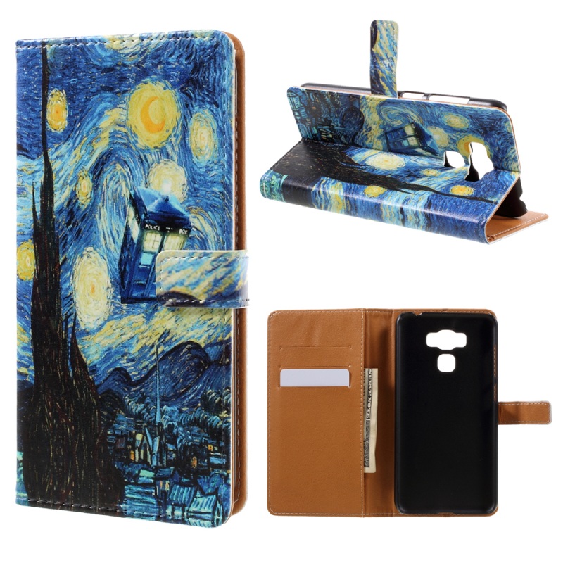 Case Asus Zenfone 3 Max ZC553KL #เคสหนังฝาพับพิมพ์ลาย สไตล์กระเป๋าสตางค์ Pattern Printing PU Leather Wallet Case