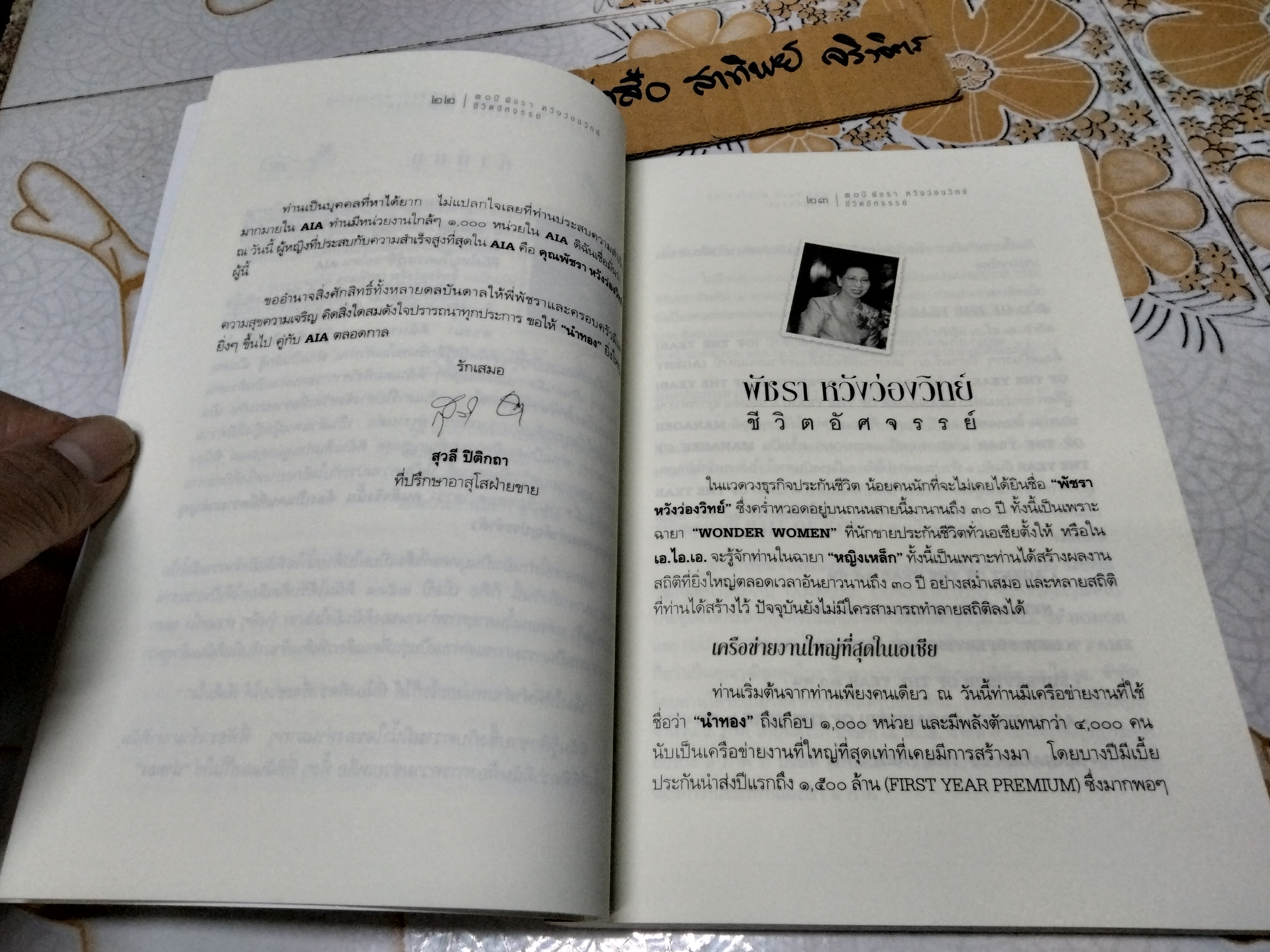 หนังสือ 30 ปี พัชรา หวังว่องวิทย์ - ชีวิตอัศจรรย์ **สินค้าหมด**
