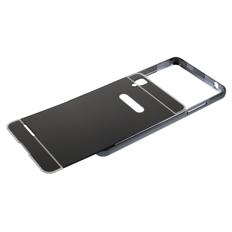 Case OPPO F1 /A35 เคสฝาหลัง กรอบอลูมิเนียม ฝาเป็น Acrylic แยกชิ้นเลื่อนสไลด์ได้