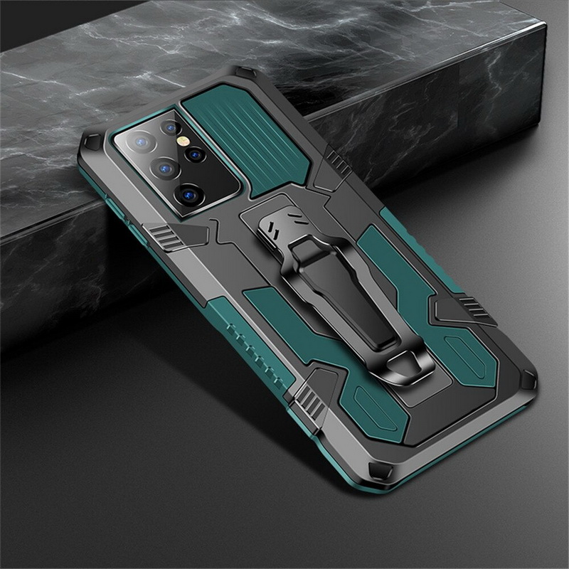เคส Samsung Galaxy S21 Ultra 5G #เคสฝาหลังกันกระแทกมีคลิบหนีบ ไฮบริด พลาสติก+TPU Heavy Duty Rugged Hybrid (สินค้าตัวอย่างสินค้าจริงตรงตามรุ่น)