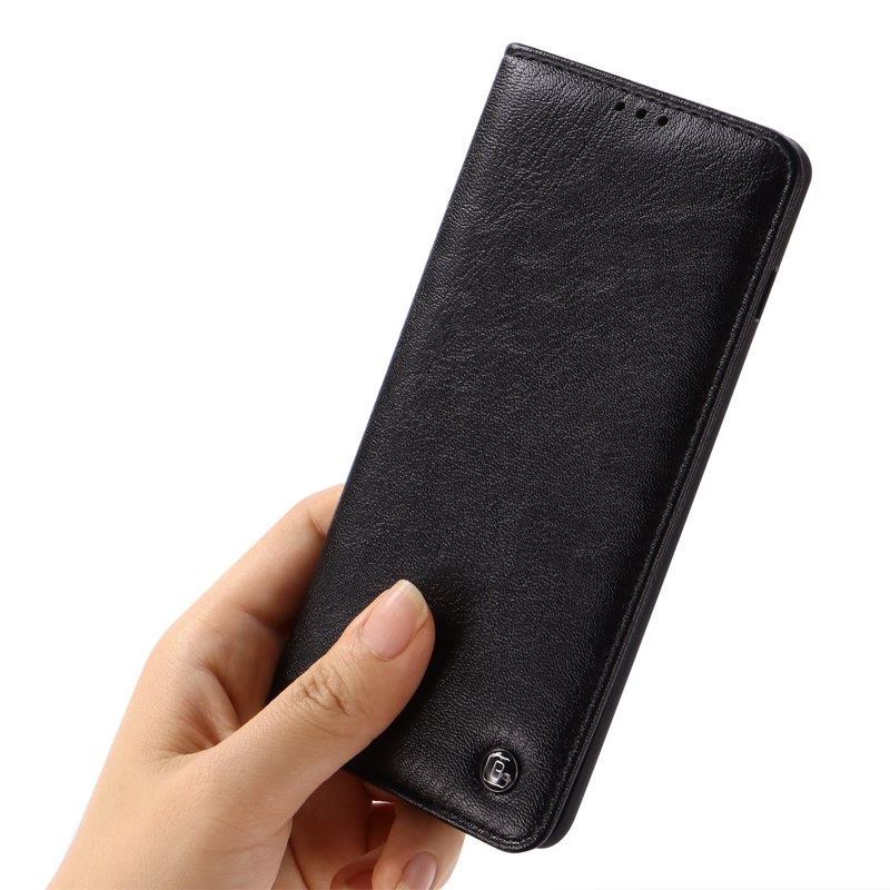 Case Samsung Galaxy S10 Plus #เคสฝาพับ GEBEI Kala Series Crazy Horse Leather คุณภาพดีราคาเบาๆสบายกระเป๋า