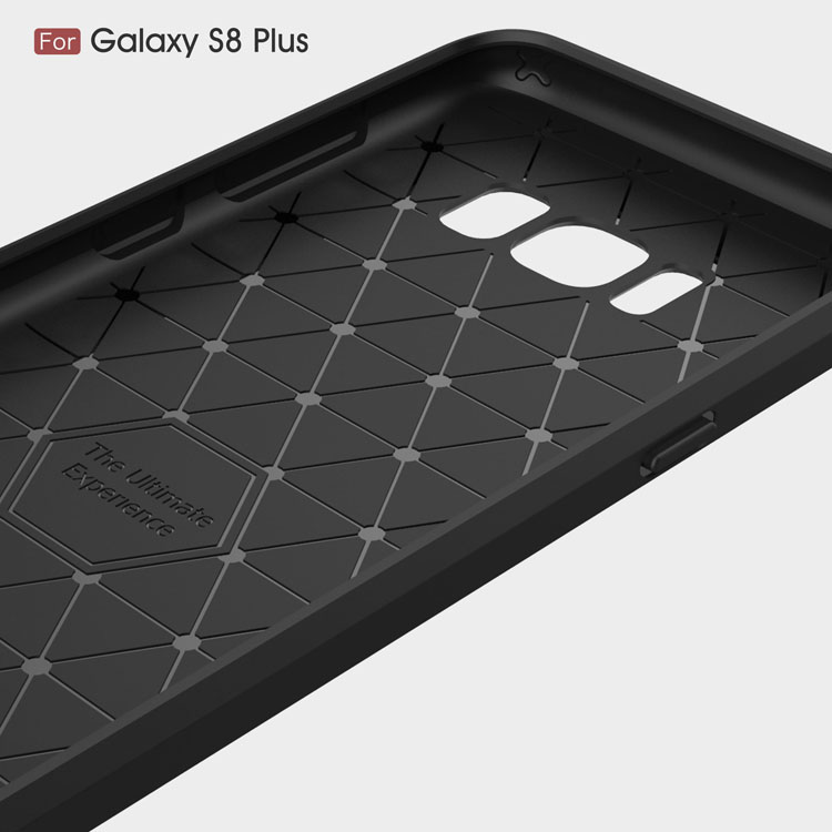 Case Samsung Galaxy S8 Plus ตกแต่งด้วยคาร์บอนไฟเบอร์ - สีดำ พร้อมส่ง