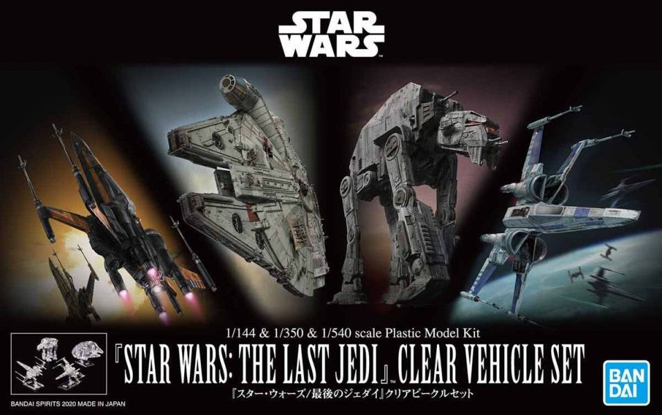 STAR WARS THE LAST JEDI CLEAR VEHICLE SET
