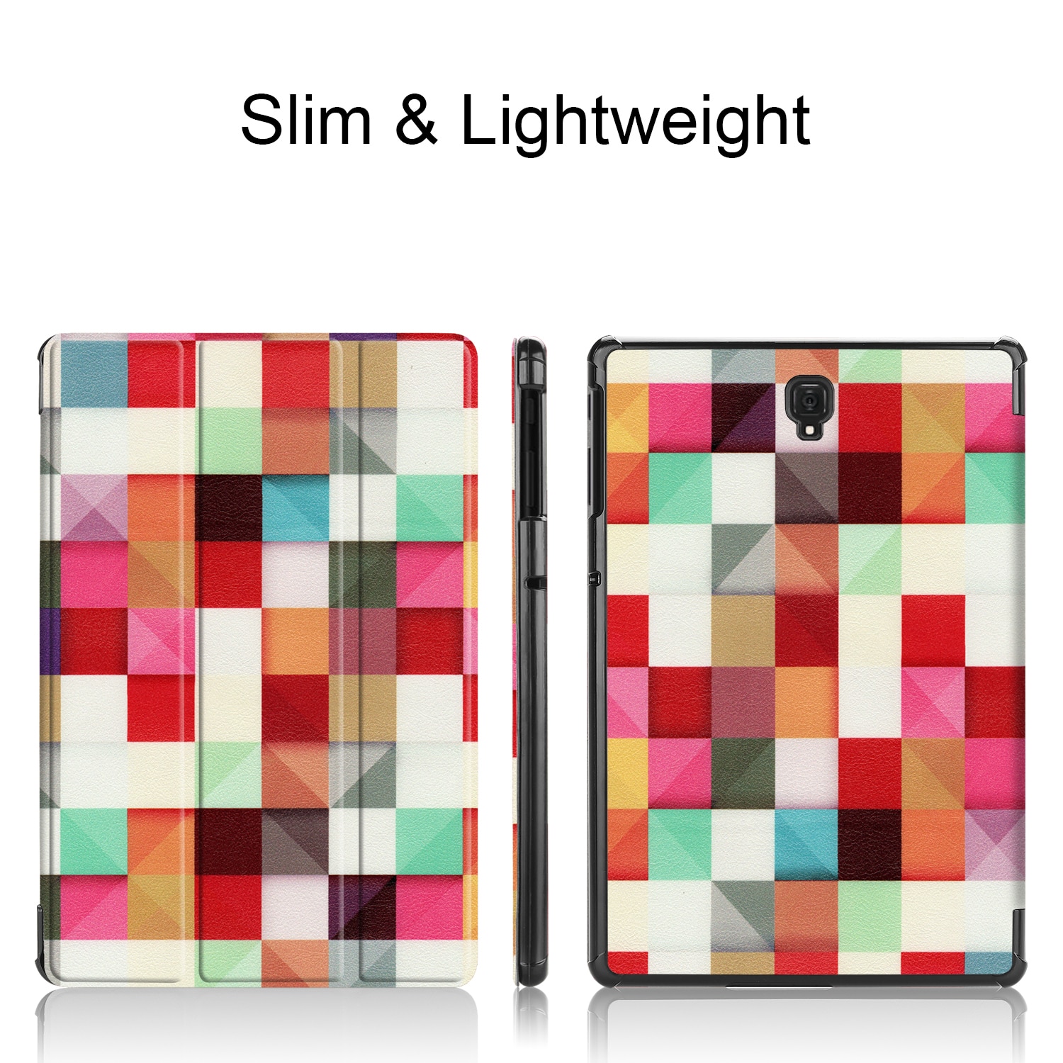 Case Samsung Galaxy S4 10.5 T830 / T835 #เคสฝาพับหนัง PU สามพับพิมพ์ลาย Pattern Printing Tri-fold Leather Smart Cover