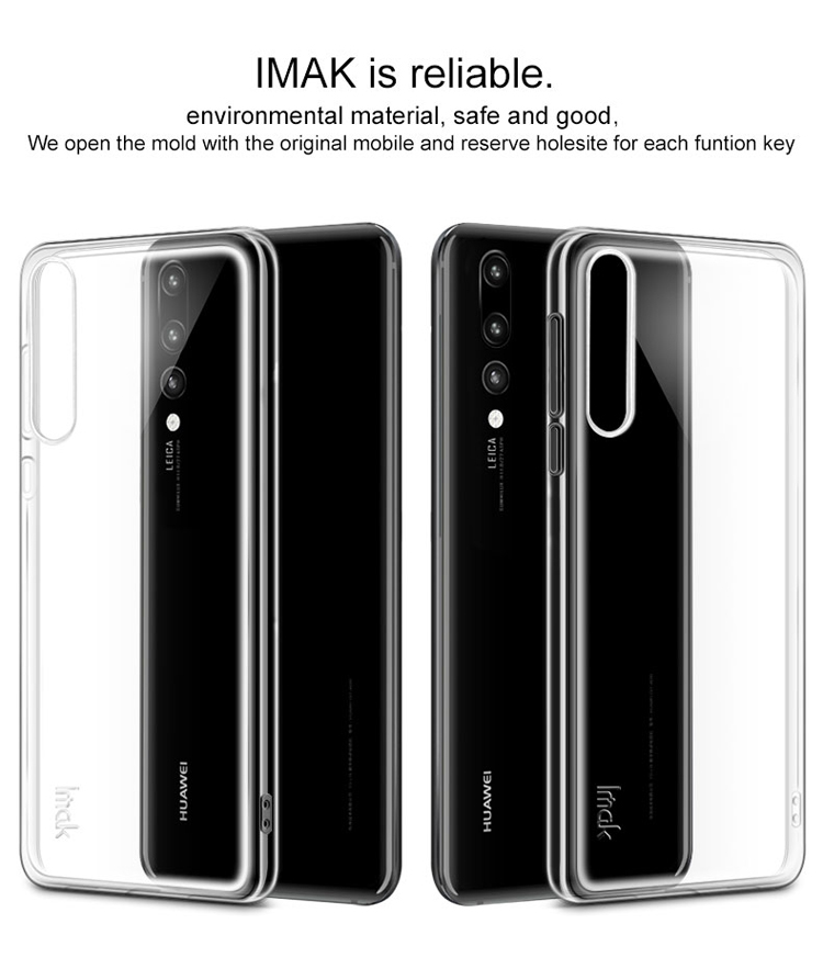 เคส Huawei P20 Pro #เคสฝาหลังนิ่มใส IMAK หนา 0.7mm TPU Back Shell + ฟิล์มกันรอย