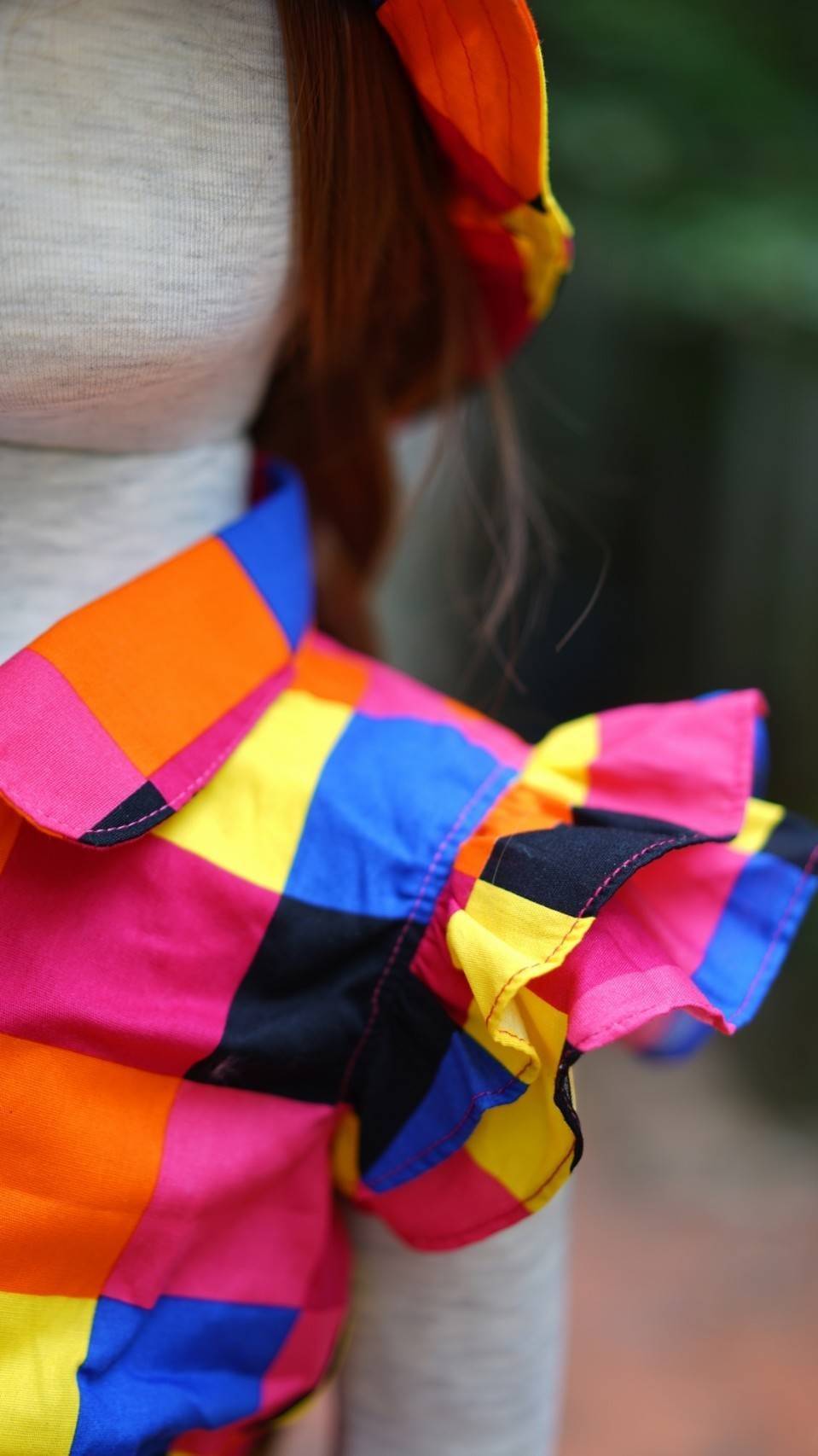 ชุดเด็กชายหญิง ไทยย้อนยุคสีสันสดใส