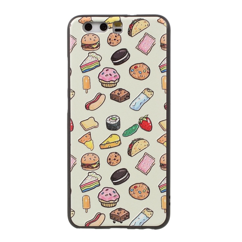 Case Huawei P10 เคสฝาหลังพิมพ์ลายนูน 3D ลวดลายสวยงาม