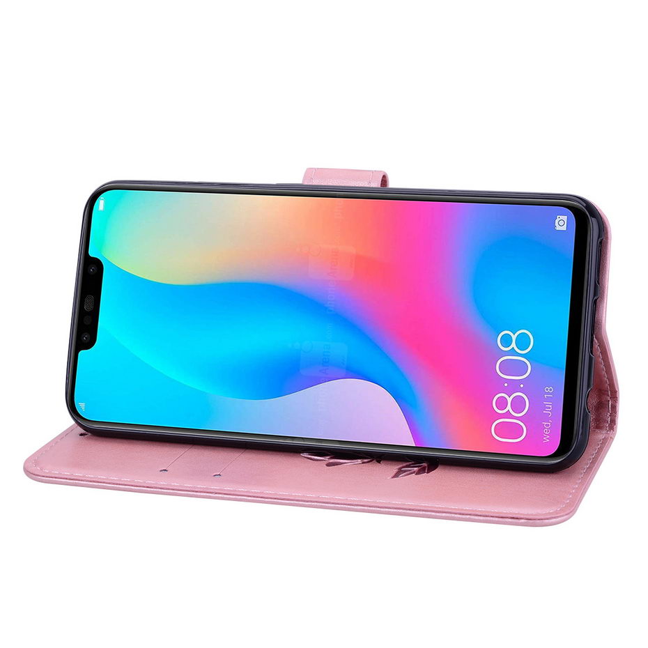 Case Huawei nova 3i #เคสฝาพับหนัง PU ลายดอกกุหลาบแบบกระเป๋าสตางค์ HAT PRINCE Imprinted Rose Leather