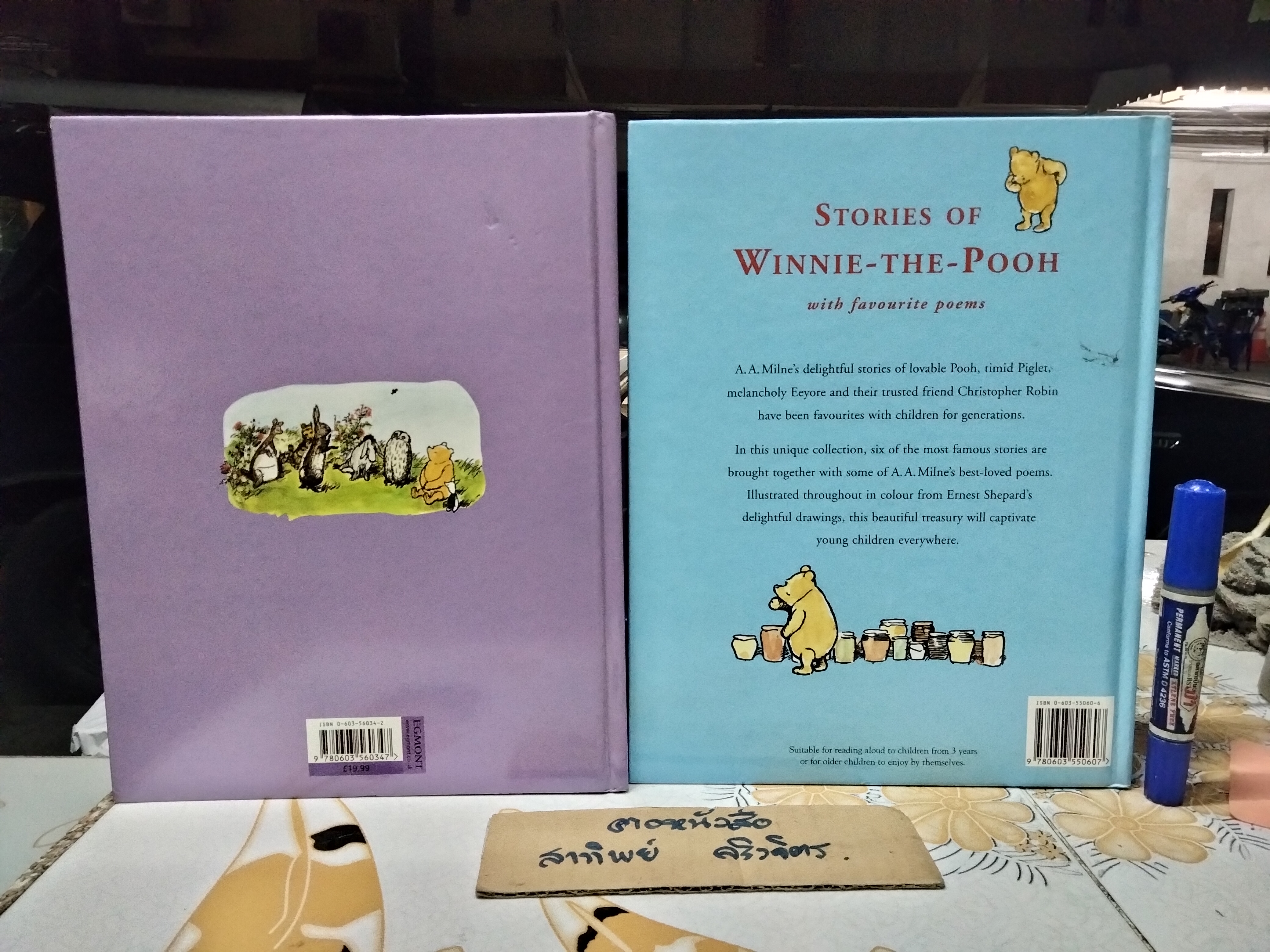 A WORLD OF WINNIE THE POOH + STORIES OF WINNIE-THE-POOH with favourite poems by A.A.MILNE (ขายรวม 2 เล่ม)