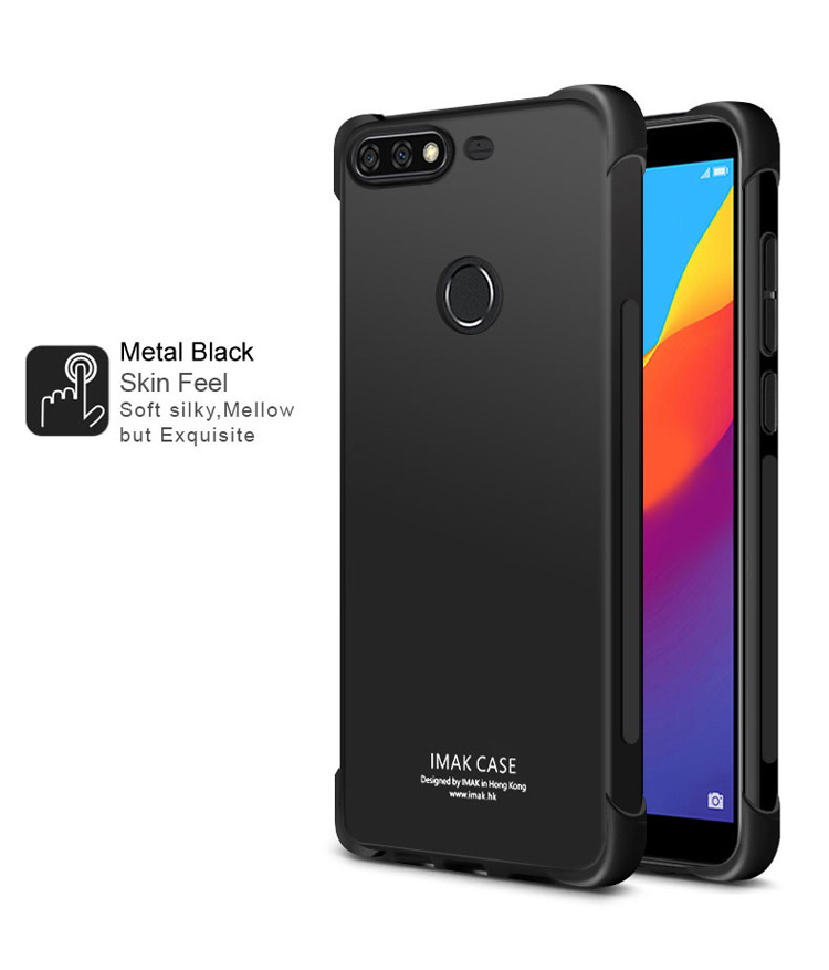 เคส Huawei Honor 7C/Y7 Prime (2018)/Enjoy 8 #เคสฝาหลัง Skin Feel Anti-drop TPU Case + ฟิล์มป้องกันหน้าจอ