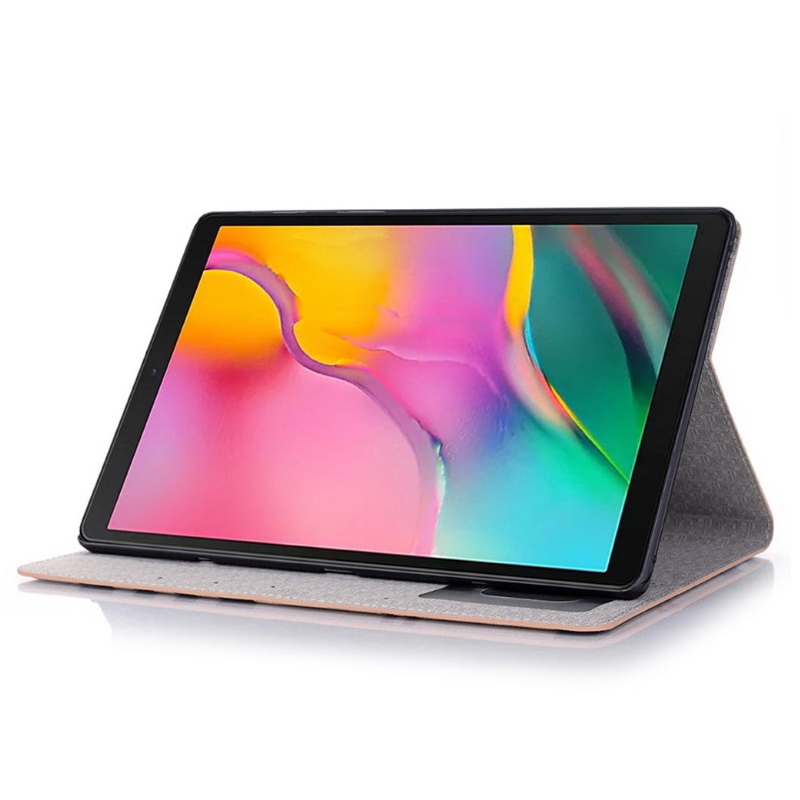 Case Samsung Galaxy Tab A 8.0 (2019) SM-P200 P205 #เคสฝาพับกระเป๋าสตางค์หนัง PU รูปแบบลายสก็อต