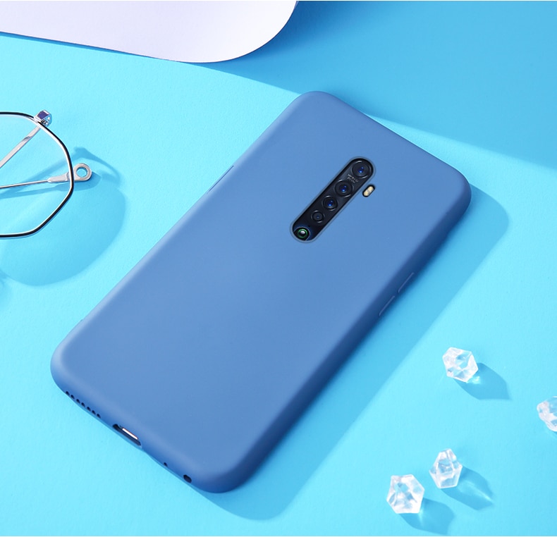 Case Oppo reno 2F #เคสฝาหลังซิลิโคนนิ่ม Liquid Silicone Back Case