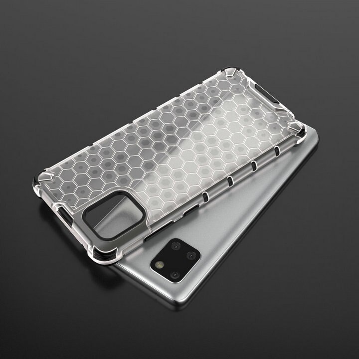 เคส Samsung Galaxy Note 10 Lite #เคสฝาหลังกันกระแทก Honeycomb Shock Absorber TPU + PC + Silicone Hybrid