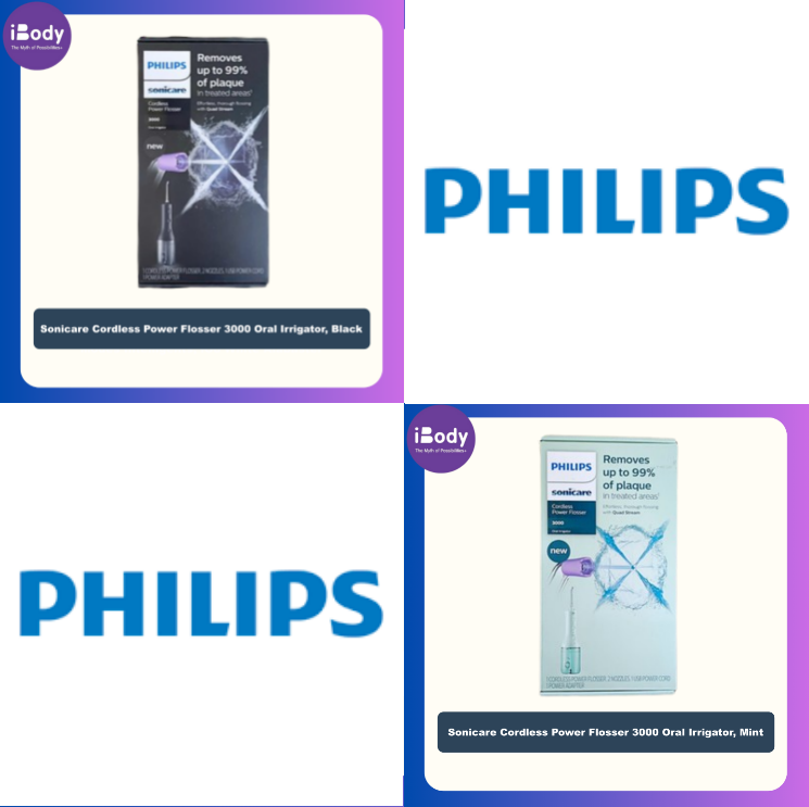 Philips® Sonicare Cordless Power Flosser 3000 Oral Irrigator ทำความสะอาดช่องปาก เครื่องทำความสะอาดฟัน ไหมขัดฟันพลังน้ำ