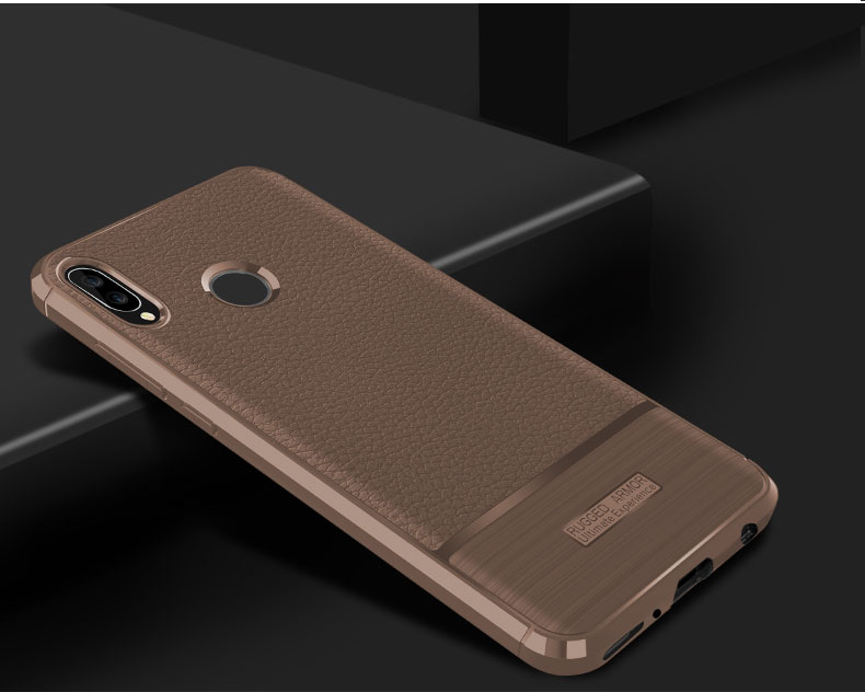 เคส Huawei Nova 3 #เคสฝาหลัง TPU นิ่มผิวลิ้นจี่กันลื่นสีสันสวยงามคุณภาพดีราคาถูก