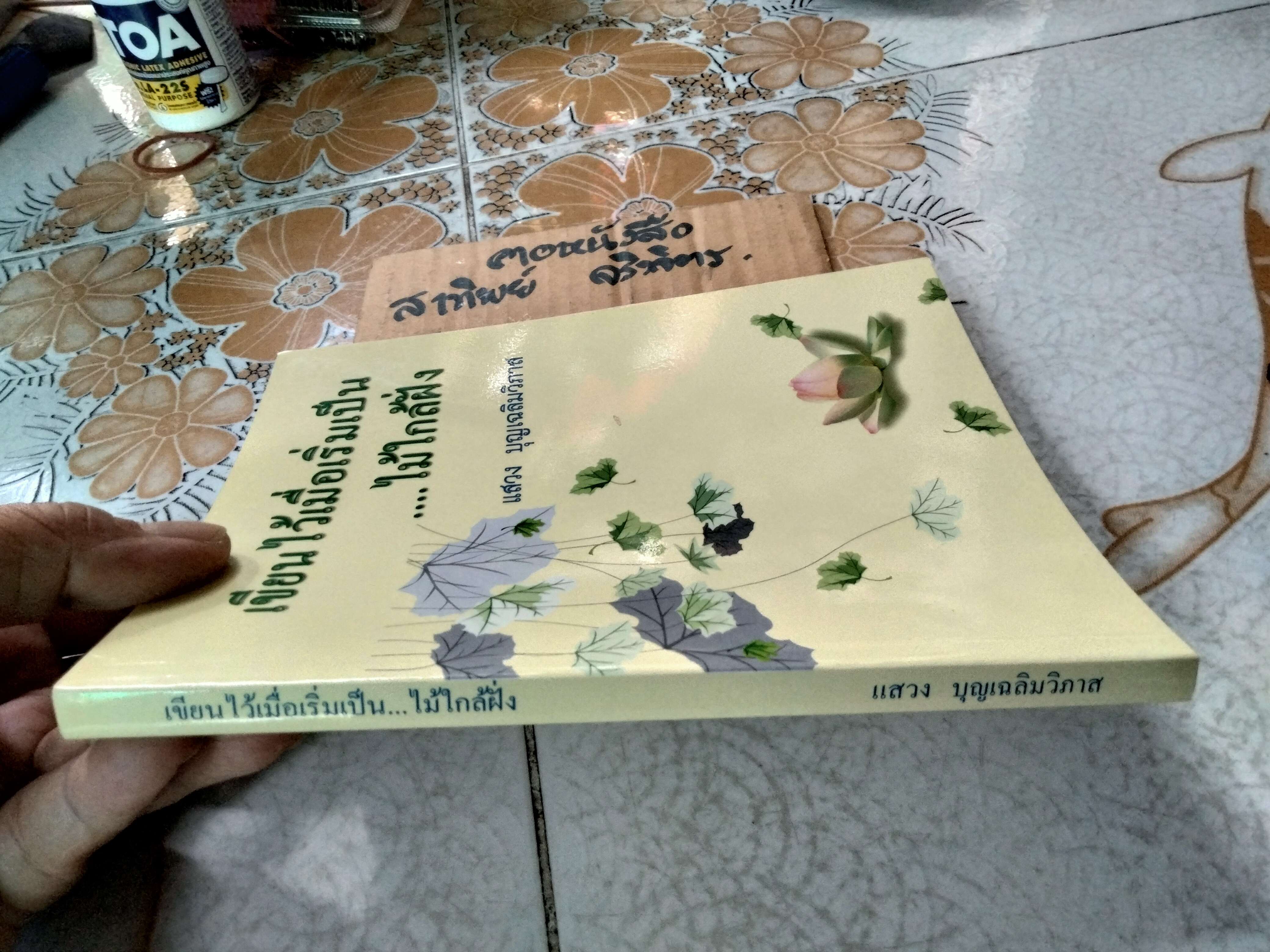 เขียนไว้เมื่อเริ่มเป็นไม้ใกล้ฝั่ง โดย แสวง บุญเฉลิมวิภาส