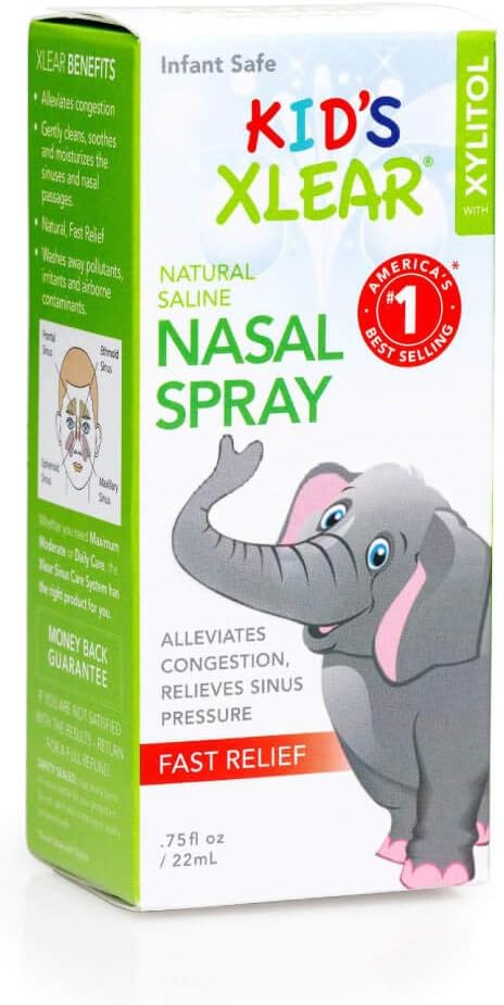 Xlear® Kid's Xlear Saline Nasal Spray Daily Relief 22 ml ผลิตภัณฑ์ล้างจมูก สำหรับเด็ก