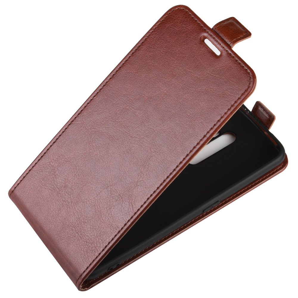 เคส OPPO Reno 2 #เคสฝาพับแนวตั้งหนัง PU ผิวหนังม้า Crazy Horse Skin Leather