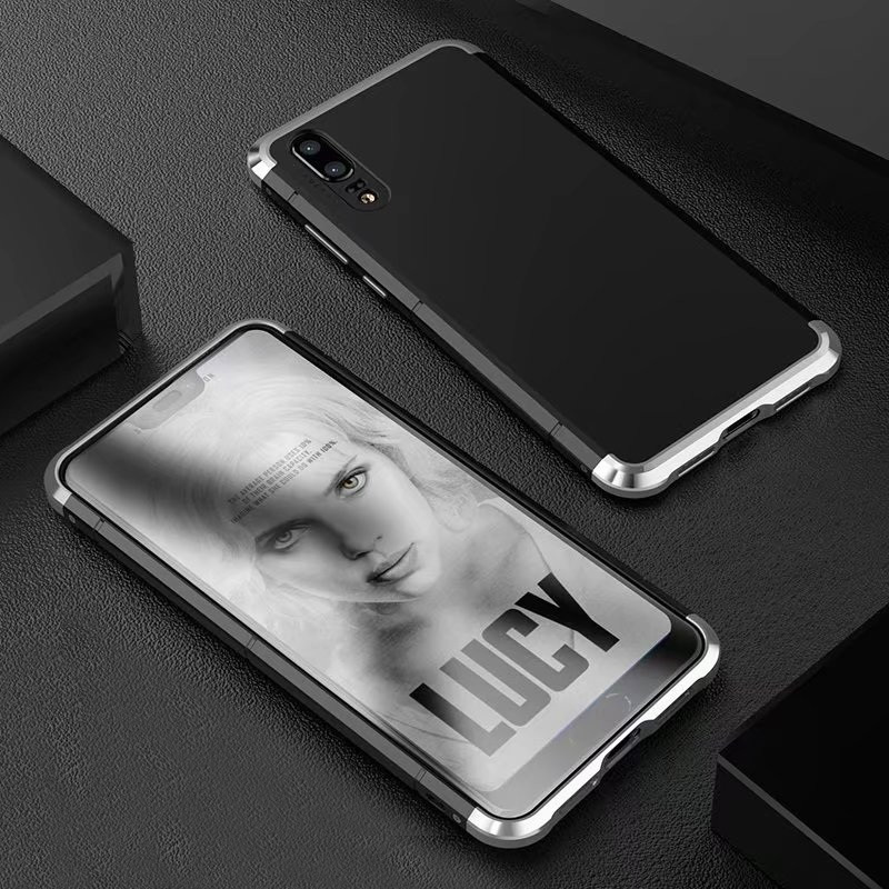 เคส Huawei P20 Pro #เคสกรอบโลหะกันชน Guardian Series Metal Bumper Frame Plastic Case