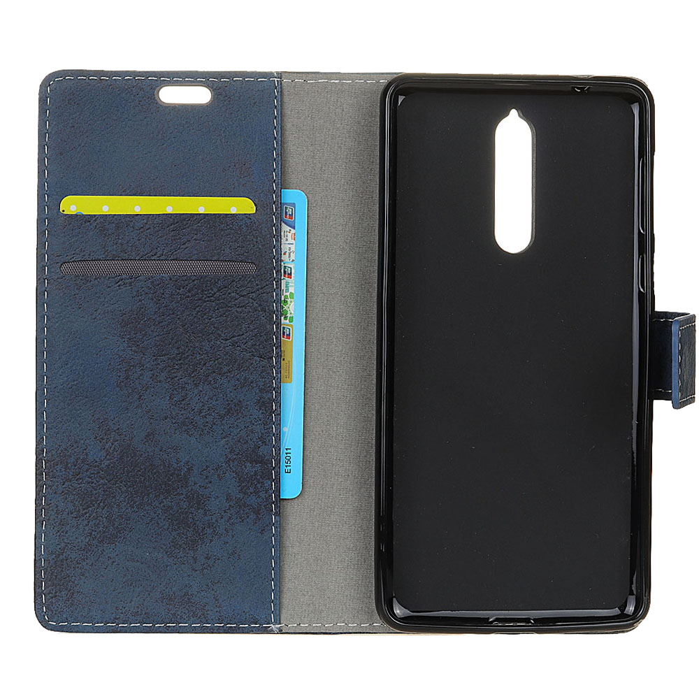 Case Nokia 8 #เคสฝาพับหนัง PU สไตล์วินเทจ เคสคุณภาพดีราคาถูก