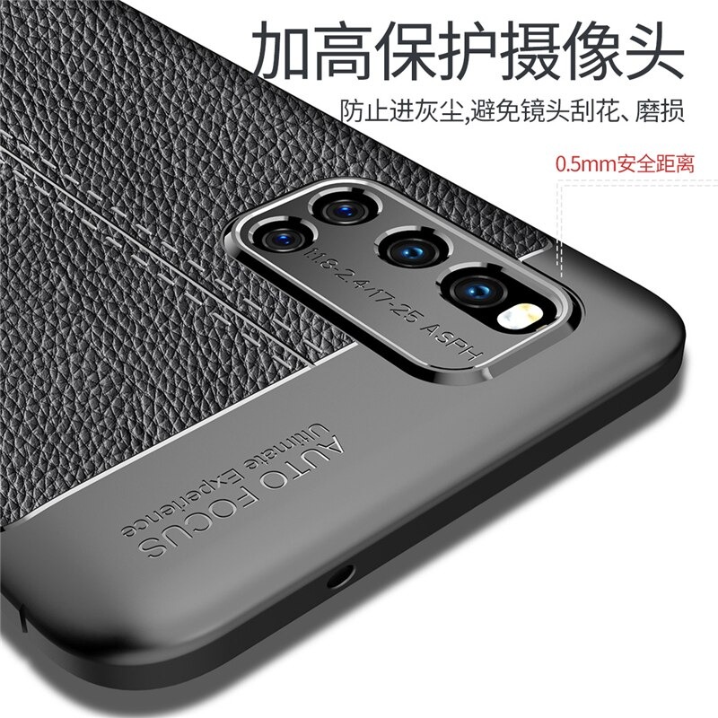 Case Vivo V19 #เคสฝาหลัง TPU ผิวลิ้นจี่ช่วยป้องกันลายนิ้วมือและกันลื่นได้ดี