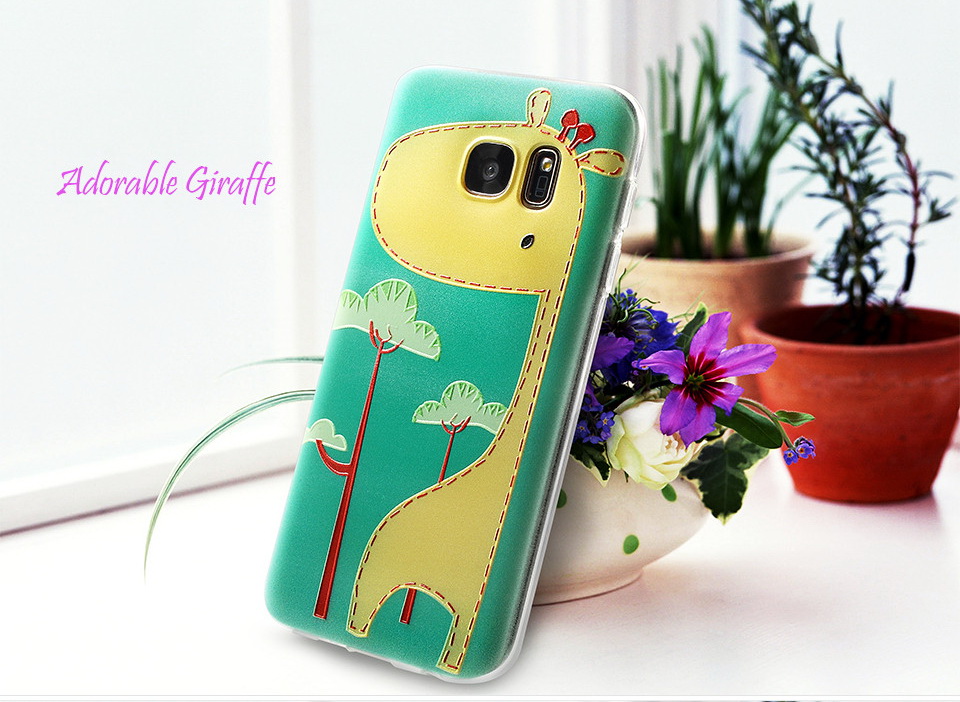 เคสSamsung Galaxy S7 G930 เคส Softlyfit embossment TPU พิมพ์ลายนูนน่ารักๆ