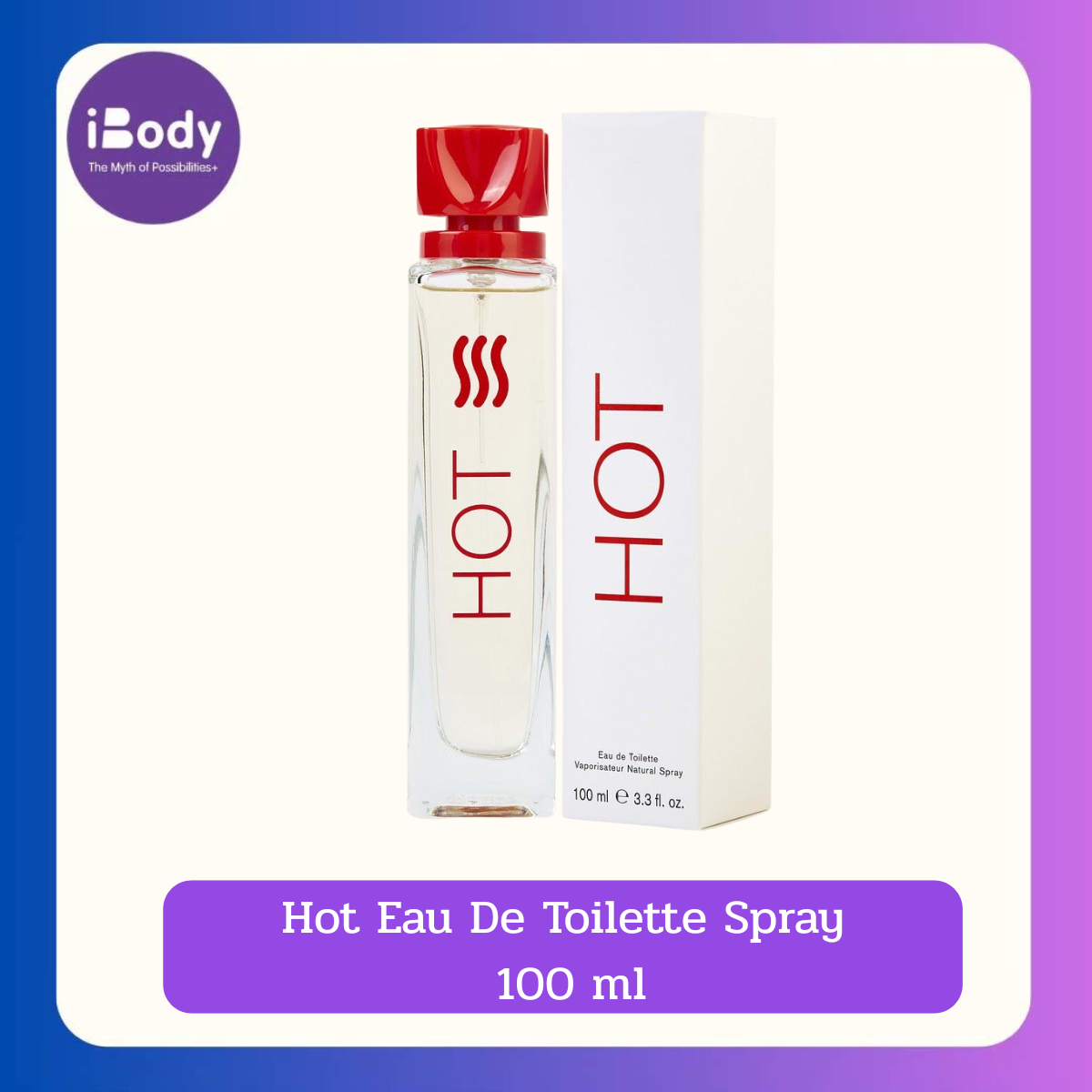 Benetton Hot Eau De Toilette Spray 100 ml น้ำหอมผู้ชาย แบบสเปรย์