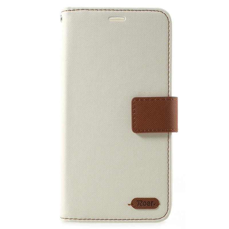 Case Asus Zenfone 5 ZE620KL / Zenfone 5Z ZS620KL #เคสฝาพับแบบกระเป๋าสตางค์ ROAR KOREA Twill Leather Wallet