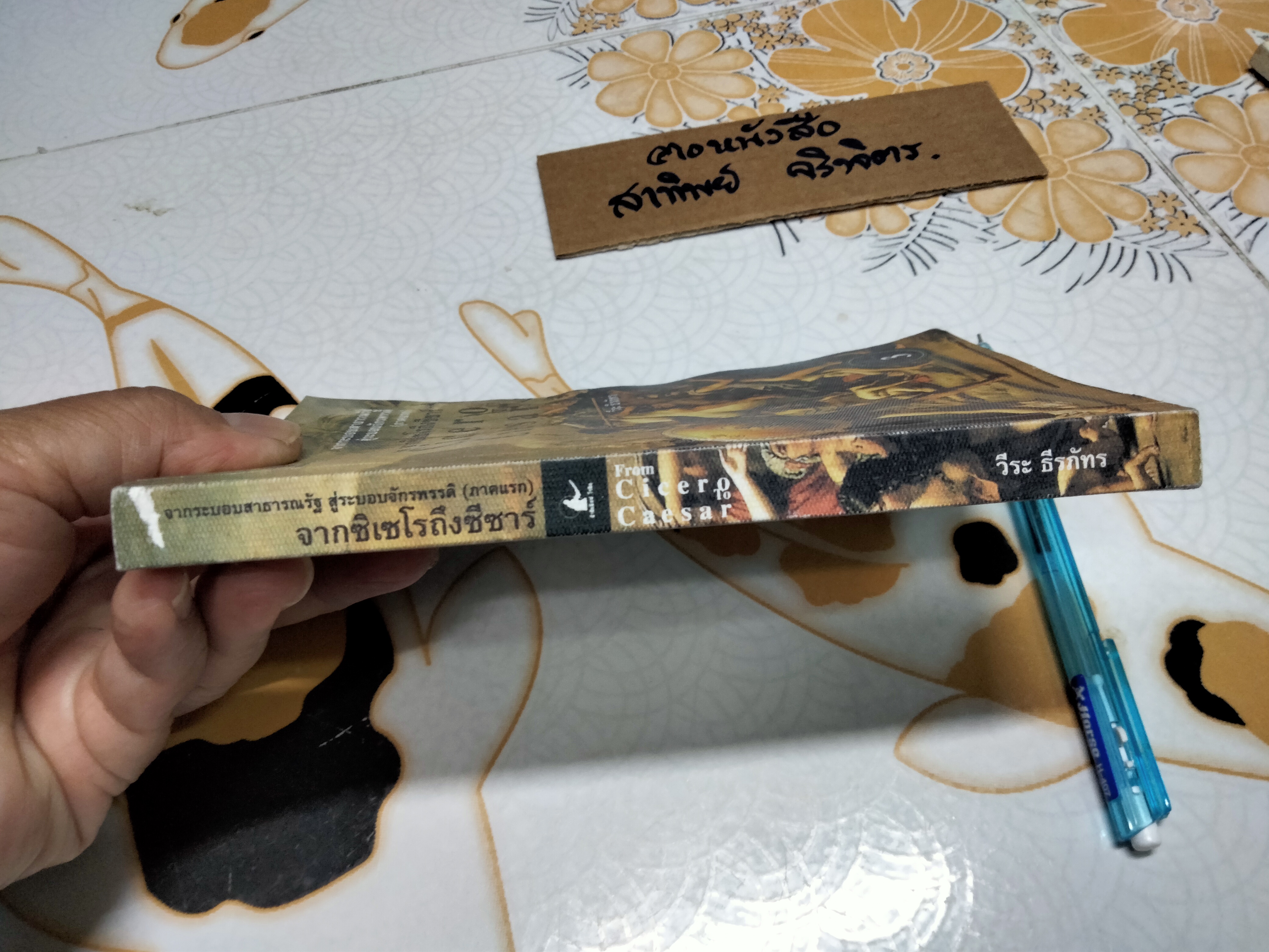 จากซิเซโรถึงซีซาร์ From Cicero to Caesar โดย วีระ ธีรภัทร (หนังสือโดนน้ำ) **สินค้าหมด**