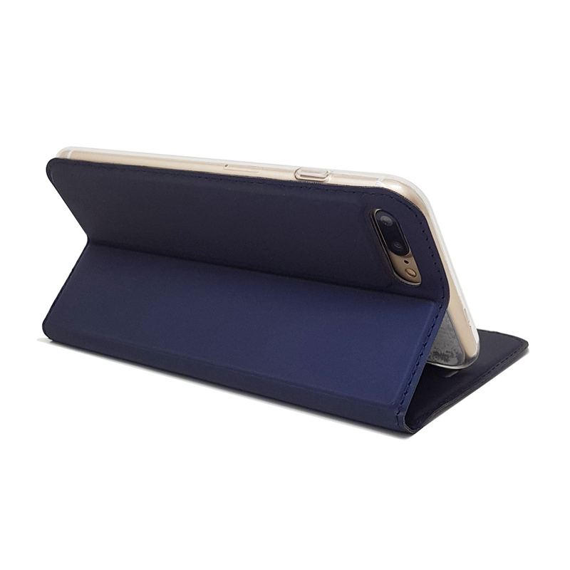 Case iphone 7 plus / 8 plus #เคสฝาพับหนัง PU Magnetic Adsorption Stand Leather Card Holder