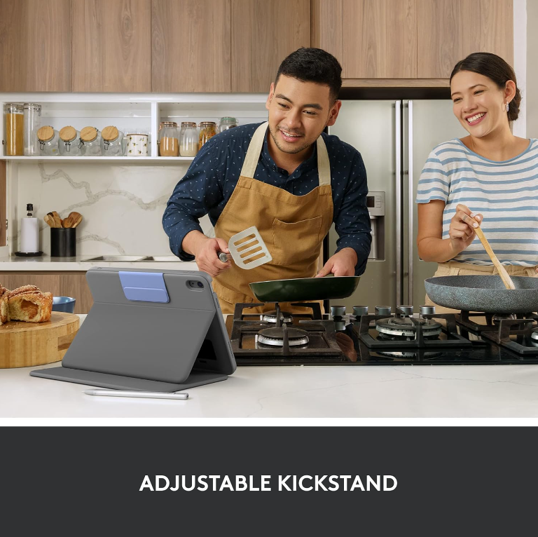 Logitech® Smart Connector Rugged Folio iPad 10th Generation Model YU0079, Gray เคสคีย์บอร์ด