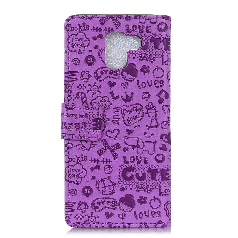 Case Samsung Galaxy J6 (2018) #เคสแบบกระเป๋าสตางค์หนัง PU ลาย Graffiti พับตั้งได้