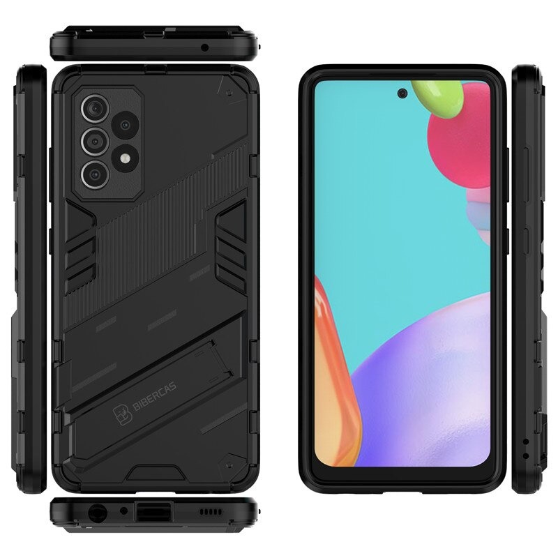 เคส Samsung Galaxy A53 5G #เคสฝาหลังพลาสติก ไฮบริด TPU + Kickstand